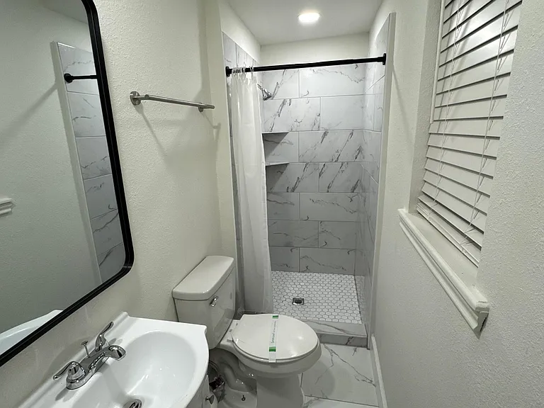Newly renovated never used prior private bathroom for