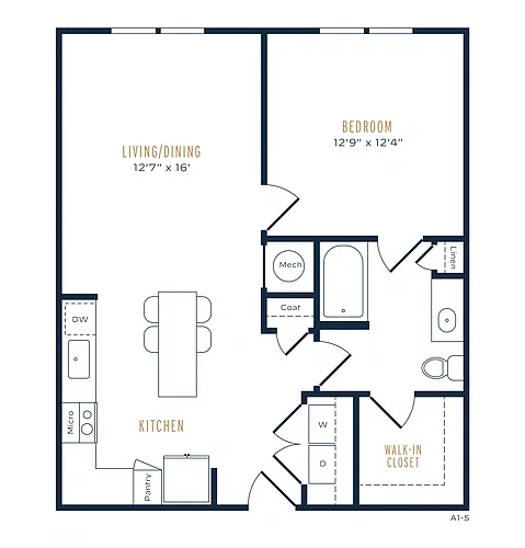 Floor plan A2 60-Essential Housing