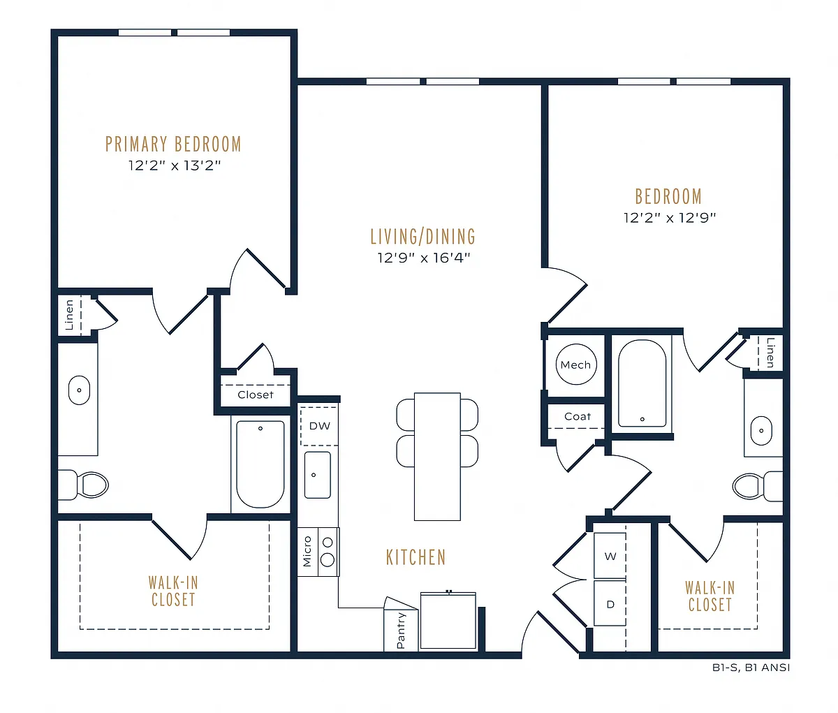 Floor plan B1 80-Essential Housing