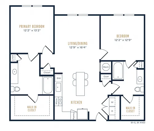 Floor plan B1 80-Essential Housing