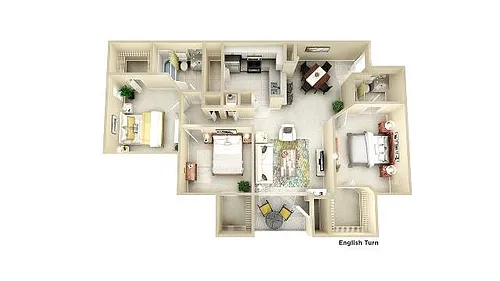 Floor plan English Turn - C1