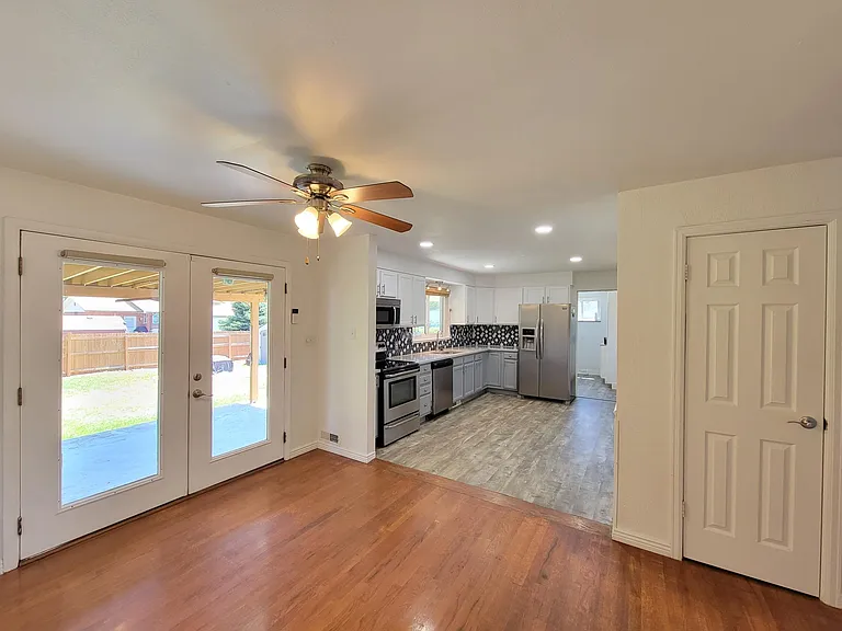 Eat in Kitchen with French doors to covered patio