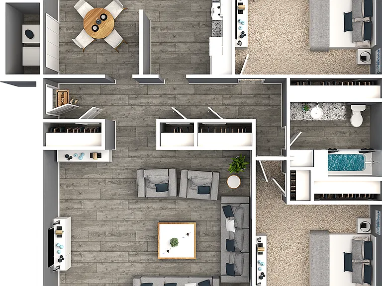 2 Bedroom 1 Bathroom 2 Bedroom 1 Bathroom