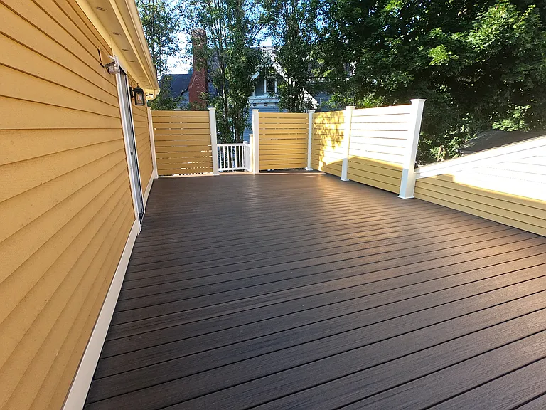 Private and spacious deck shared by only two units.