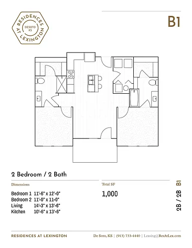 Floor plan B1