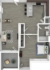 1 BED 1 BATH 1 BED 1 BATH
