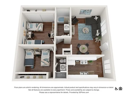 Floor plan Coronado 2x2