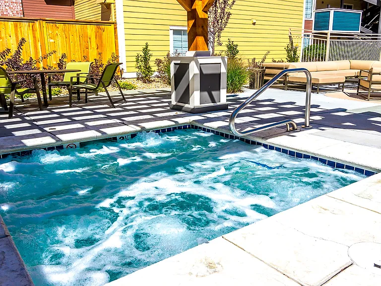 Unwind after a long day with a soothing soak in the hot tub.
