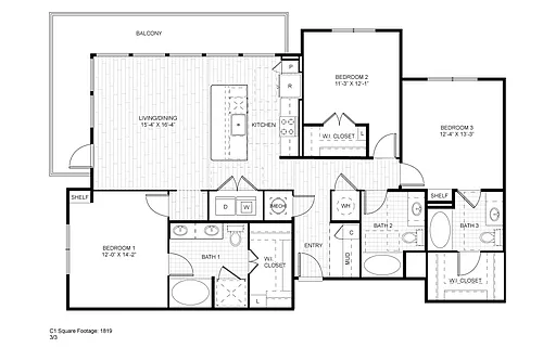 Floor plan C1