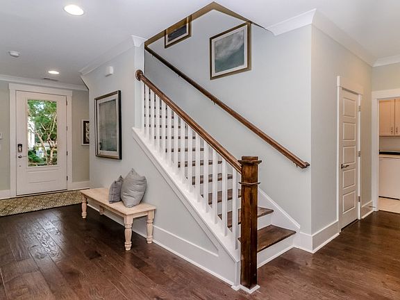 Beautiful hardwood floors and stairway