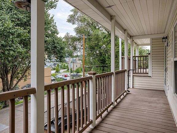 Front porch looking northeast.