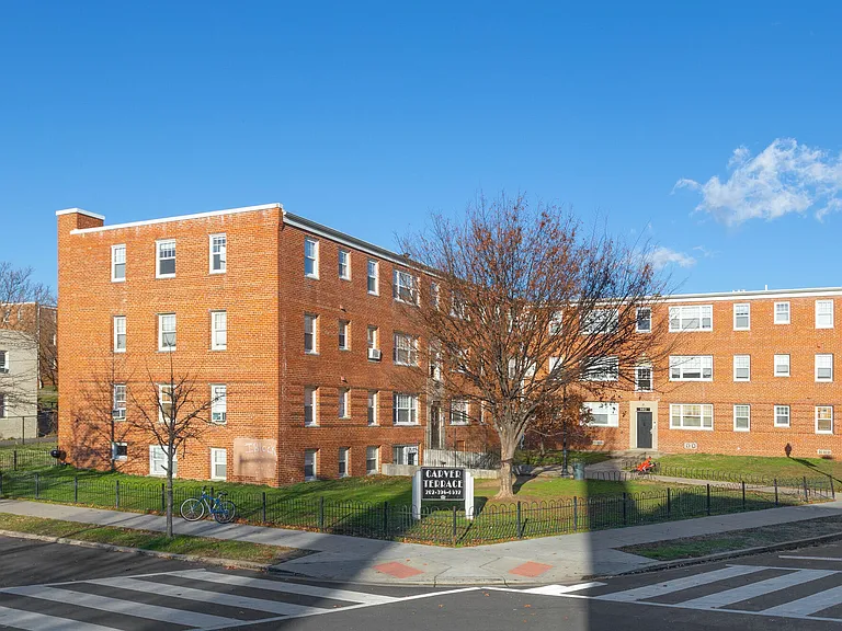 Exterior of Apartment Building From Street View
