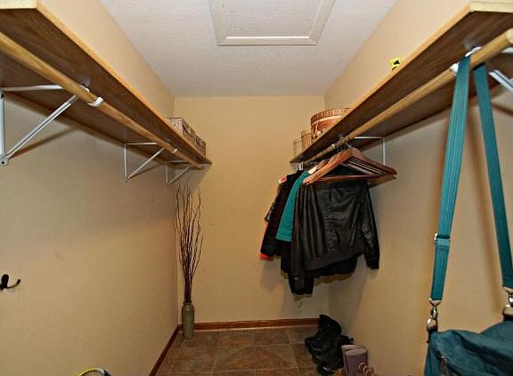 Extra spacious coat closet off the entry hall, store all your bulky items with ease.