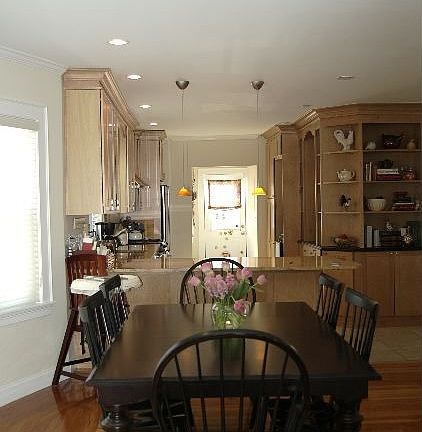 Dining room and kitchen