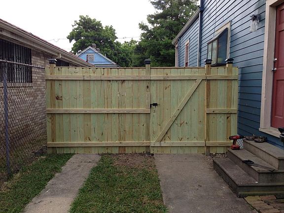 Fence from Backyard View