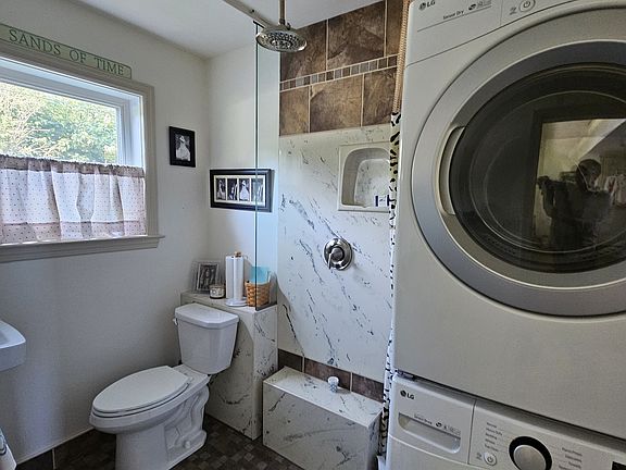 Downstairs laundry and shower