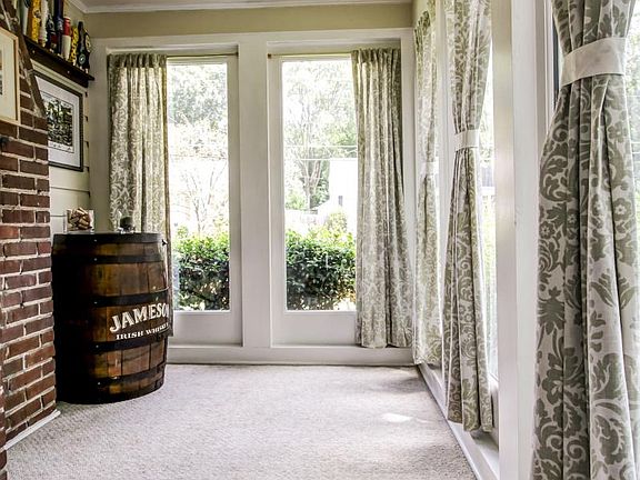 Sunroom off living room