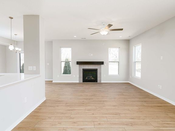 Great room with gas fireplace