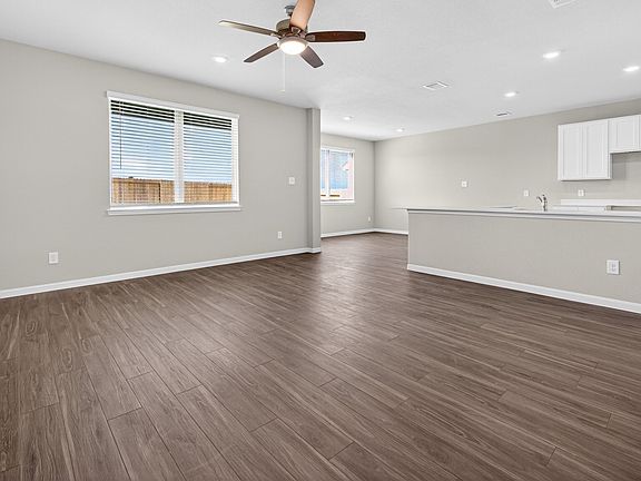 Family Room to Kitchen and Dining Area