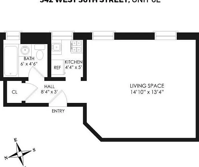 342 W 56th St #6E — Photo 2