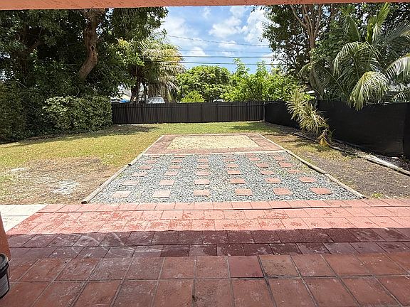 View of yard from rear terrace