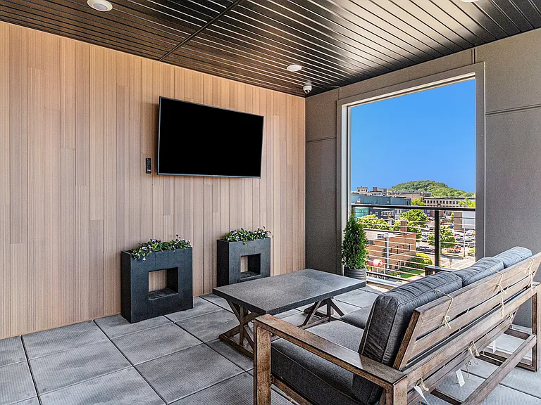 The Tribune Lofts - Rooftop Deck TV