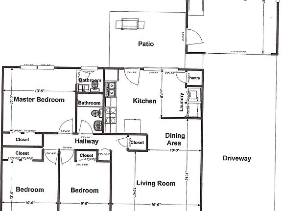 3 BR; 1.5Baths;1.5 Car Detached GARAGE w/ WORKSHOP; Eat in kitchen with all appliances + dishwasher. Central heat pump; Excellent for small family or empty nesters. Killer workshop/garage!