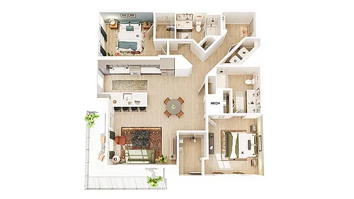Floor plan B2