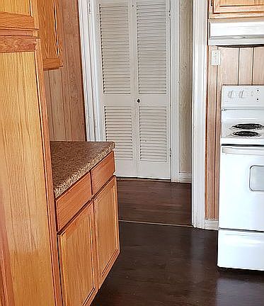 Kitchen into hallway view