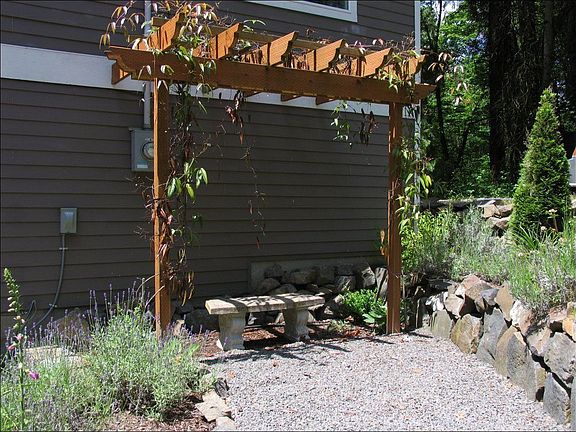 Front garden trellis 