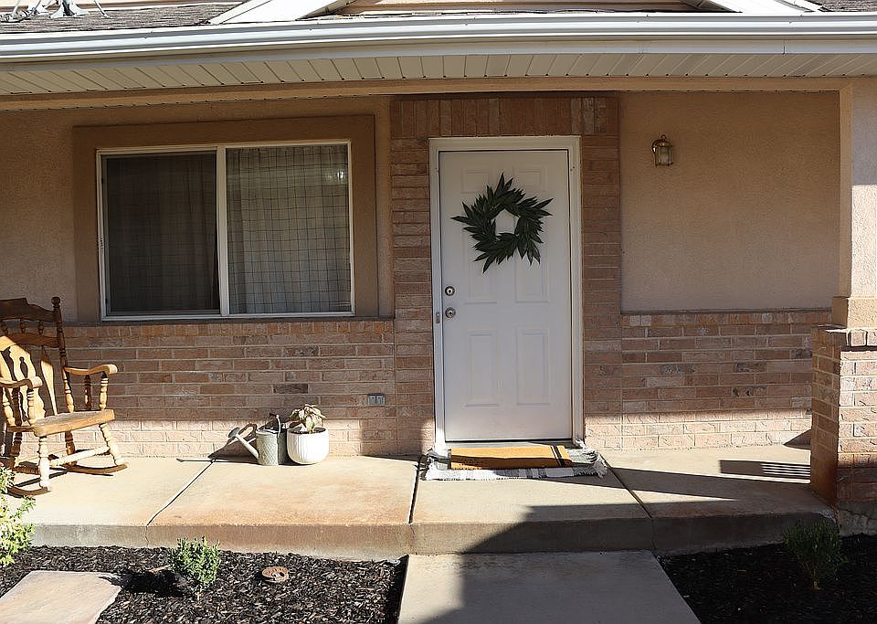 Front door and porch