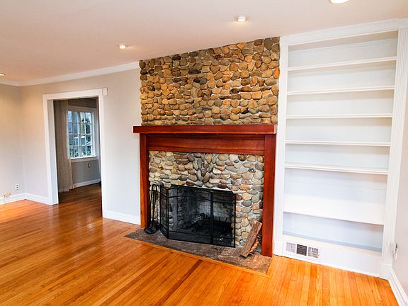 Riverstone fireplace