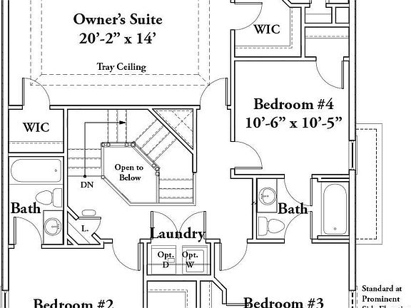 Opt. Second Floor Elev. 1 w 3rd Bathz