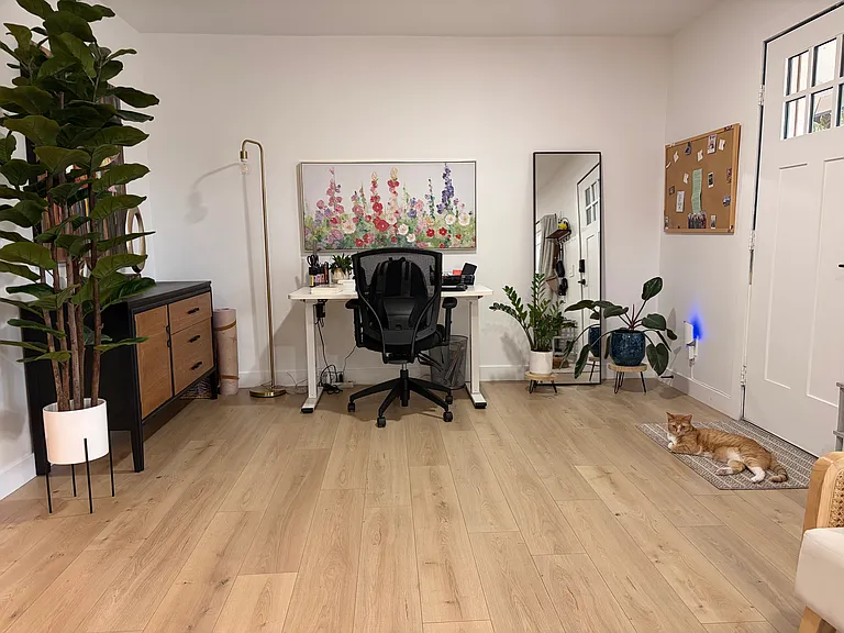 Work From Home Area with Standing Desk.