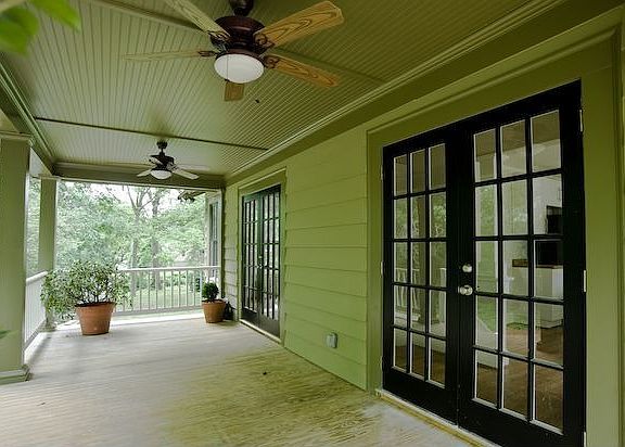 Back porch from drive