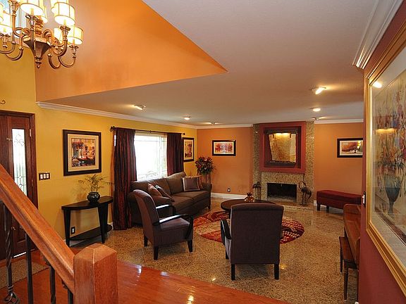 Living Room with Water Art