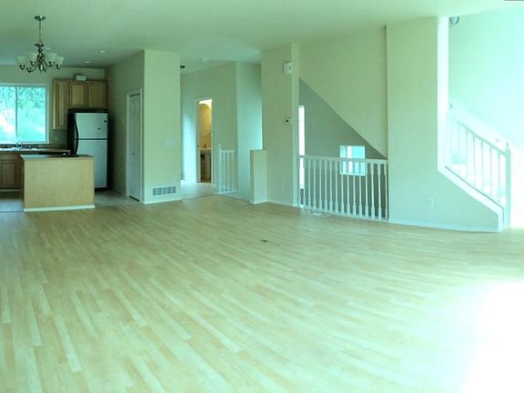 View of downstairs living space from balcony