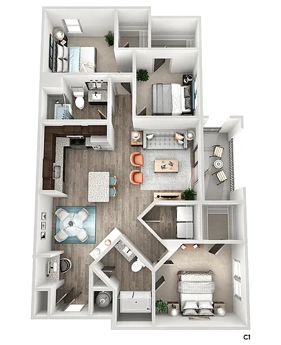 Floor plan C1