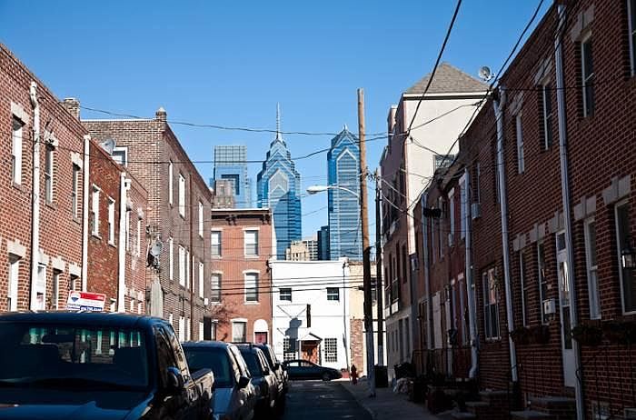 view to center city