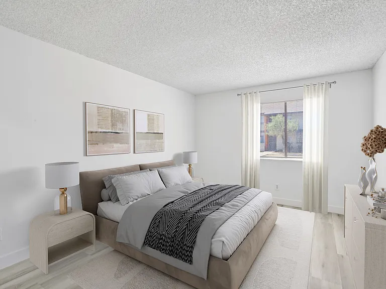 1 Bedroom - The bedroom has a spacious 4X5 closet.