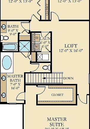 2nd Floor floorplan for reference only