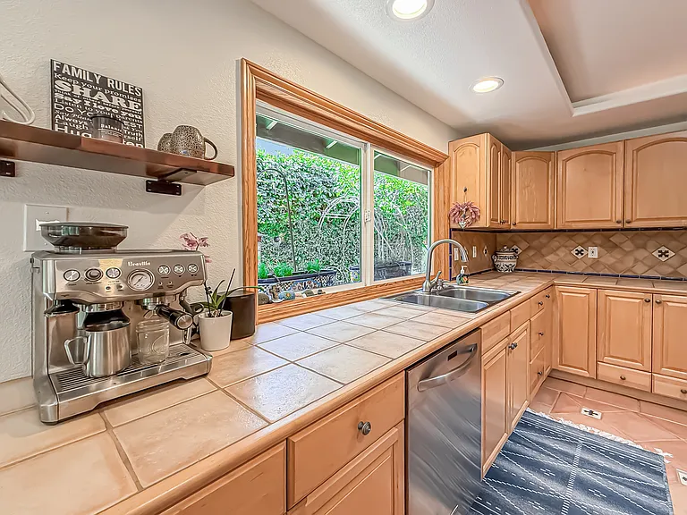 Coffee station in kitchen