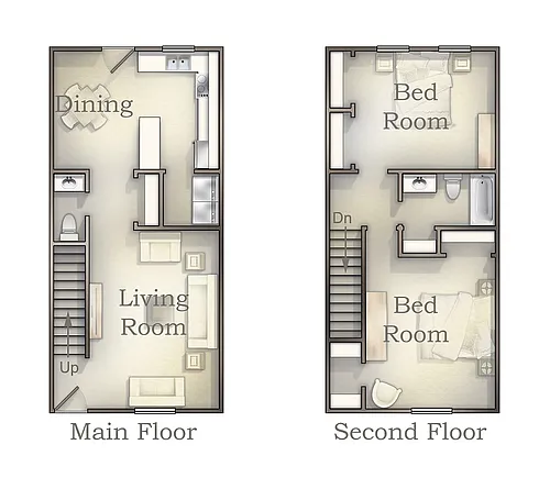 Floor plan Town Fox TH