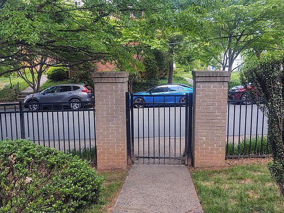 View of on street parking from porch.