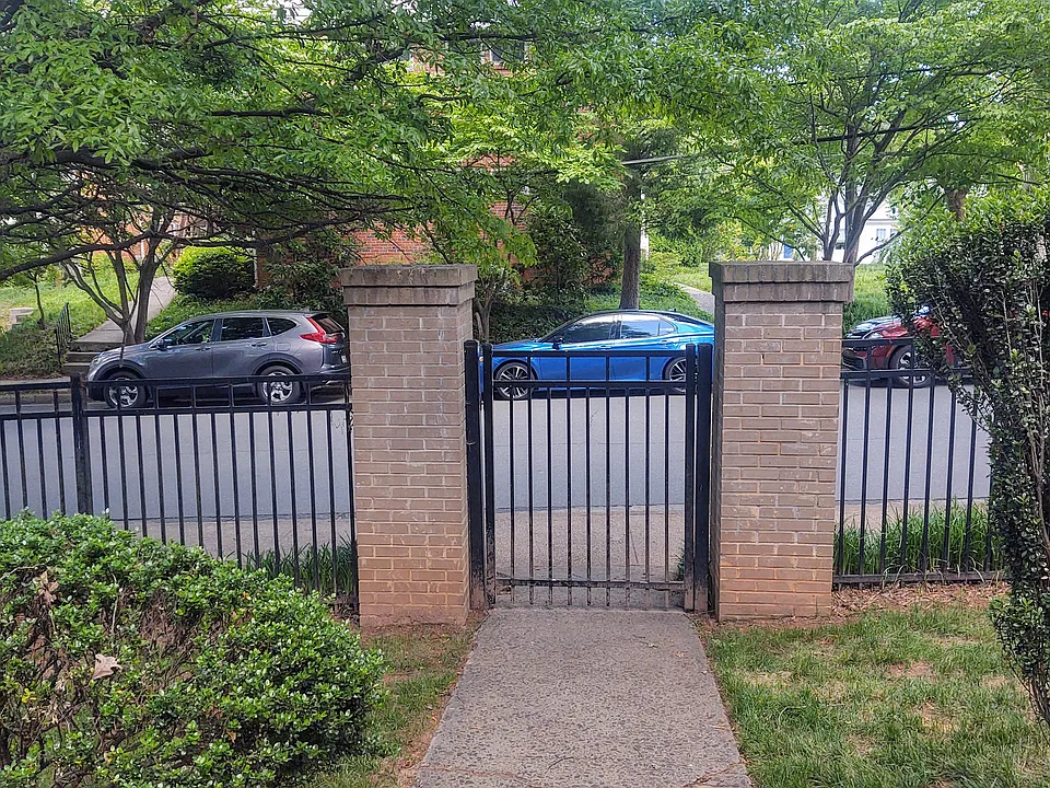 View of on street parking from porch.