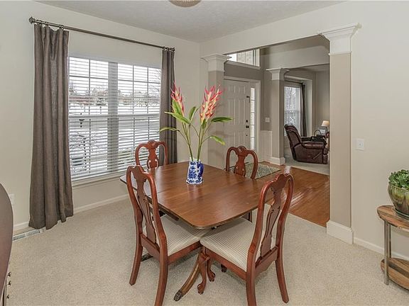 Formal dining area right off the kitchen.