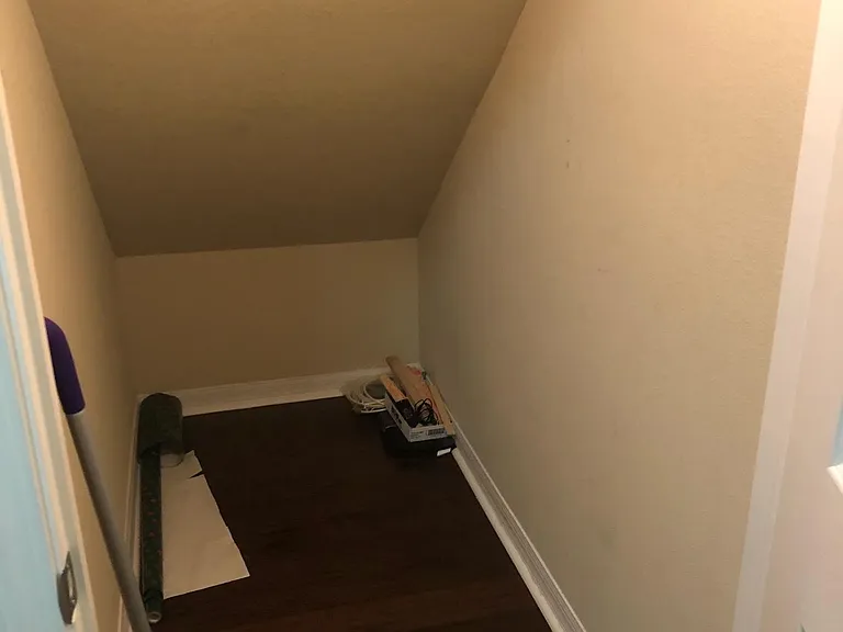 Storage space below staircase