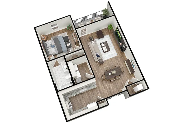 Floor plan 1X1E