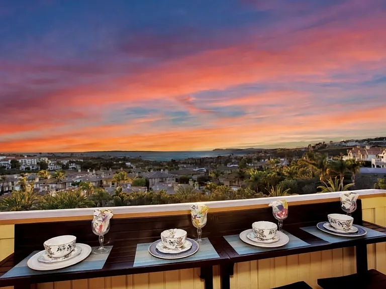 Dine alfresco from your private balcony