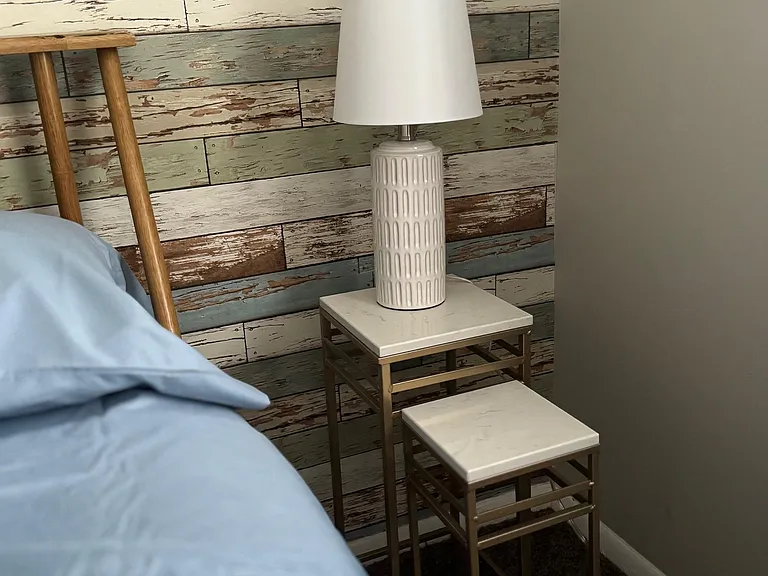 Modern nightstand and stool